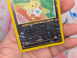 2001 Pokemon Southern Islands Reverse Holo Togepi 4/18 MP with Swirl 🍥 - Image 2