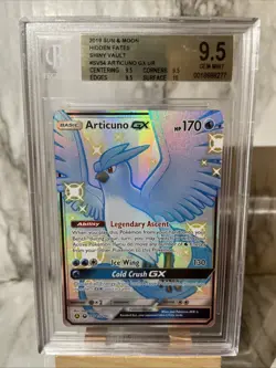 Pokemon Shiny Articuno GX Full Art Holo Hidden Fates SV54/SV94 BGS 9.5 - Image 4