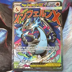 Pokemon TCG Mega Charizard X ex EX 023 ME Mega Evolution Promo Holo Pre-Owned - Image 1