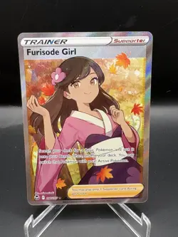 Pokemon TCG Furisode Girl (Full Art) Silver Tempest 190/195 Holo Ultra Rare NM - Image 1