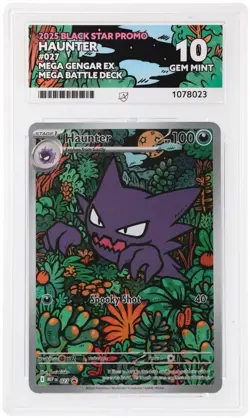 Haunter Pokemon MEP 027 Black Star Low Pop - Perfect Subgrades - ACE 10 - Image 1