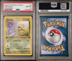 2000 Pokemon FRENCH Jungle 1st Edition Chetiflor 49/64 PSA 10 - Image 3
