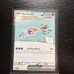 Pokemon Eiscue EX 222/197 En SV Obsidian Flames Pack Fresh MINT - Image 1