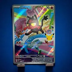 Pokemon TCG 2026 First Partner Illustration Collection Litten 044 Promo English - Image 1