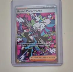 Pokemon TCG Roxie's Performance 121/086 Cosmic Eclipse Secret Rare Full Art Holo - Image 1
