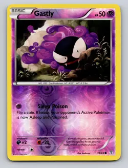 Gastly 33/83 Common Generations Pokemon Reverse Holo NM - Image 1