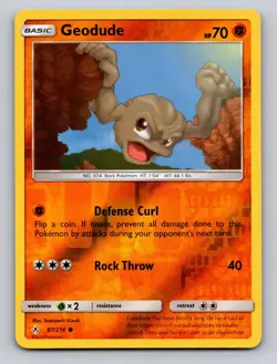 Geodude 87/214 Common Unbroken Bonds Pokemon Reverse Holo NM - Image 1