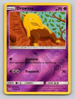 Drowzee 71/214 Common Unbroken Bonds Pokemon Reverse Holo NM - Image 1