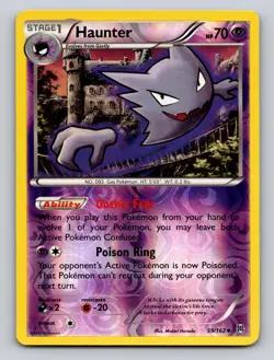 Haunter 59/162 Uncommon BREAKthrough Pokemon Reverse Holo NM - Image 1