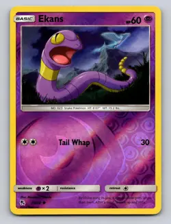 Ekans 26/68 Common Hidden Fates Pokemon Reverse Holo NM - Image 1