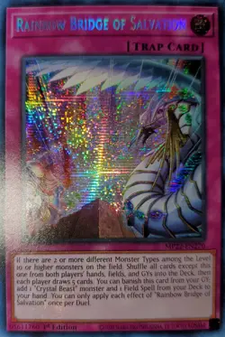 Yugioh Rainbow Bridge Of Salvation SCR 1st Ed. MP22-EN270 Near Mint - Image 1
