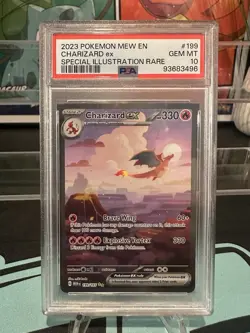 2023 Pokemon EN-Mew 151 Charizard EX 199/165 SIR GEM MINT PSA 10 - Image 1
