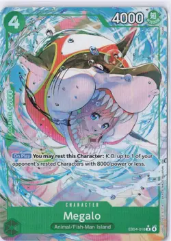 Megalo EB04-018 R ALT ART - The Azure Sea's Seven ENGLISH OP14 One Piece NM - Image 1