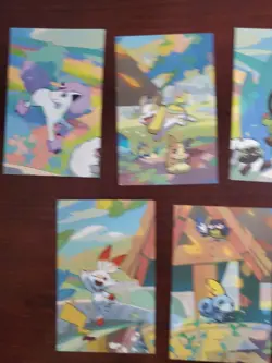 2020 Pokemon Tin Art Card Lot Of (5) Unique Pokemon Tin Art Exclusives. - Image 2