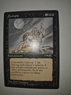Magic: The Gathering Dystopia Enchantment Card 1996 Ruth Thompson Wizards - Image 1