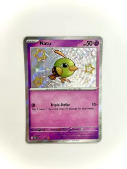 Pokemon Card Natu 151/091 Paldean Fates Shiny Rare NM - Image 1