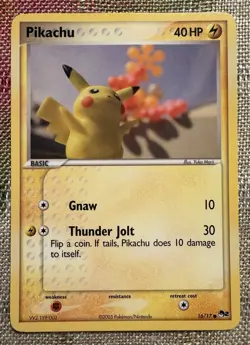 Pokemon TCG Pikachu Card NM Condition, Series 2, 16/17 - Image 1