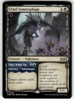Cruel Somnophage (Showcase) 286 Rare Wilds of Eldraine Magic: The Gathering NM - Image 1