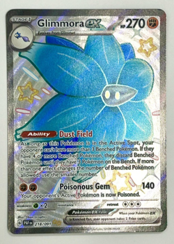 Pokemon Card Glimmora Ex 218/091 Shiny Ultra Rare Paldean Fates Near Mint - Image 1