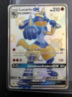 Lucario GX SV64/SV94 Shiny GX Rare Hidden Fates Shiny Vault Pokemon Near Mint - Image 2