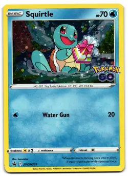 Squirtle SWSH233 - 🌊 Sword & Shield Promo Pokemon TCG Holo 🖤 - LP - Image 1
