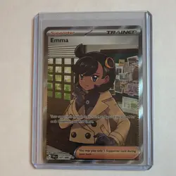 The Pokemon Company Emma 107/086 CRIM Full Art Holo Ultra Rare Trainer English - Image 1
