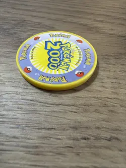 Vintage 2000 Pokemon The Movie Yellow Plastic Legendary Lugia Promo Coin 1.25" - Image 4