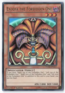Exodia the Forbidden One YGLD-ENA17 1st Edition - Image 1