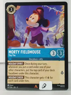 Morty Fieldmouse - Tiny Tim - Rare - Winterspell #157 - LORCANA -B - Image 5