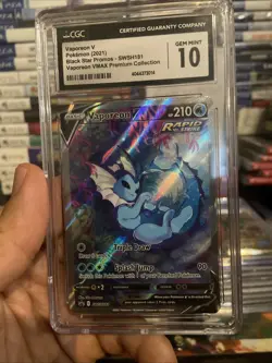 Vaporeon V SWSH181 SWSH: Sword & Shield Promo Cards Holo CGC 10 - Image 4