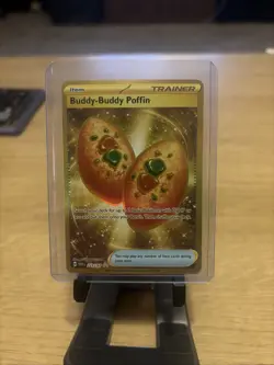 Pokemon Card - Buddy-Buddy Poffin Twilight Masquerade 223/167 Hyper Rare 2024 - Image 1