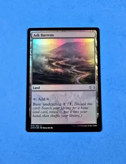 1x Ash Barrens Double Masters 2022 2XM Mtg Magic Gathering Card Land 310 Foil - Image 1