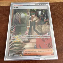 Pokemon Card Rika 258/182 Paradox Rift Special Illustration Rare Near Mint - Image 1