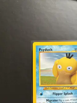 Pokemon TCG Psyduck Neo Destiny Card 79/105 Yuka Morii LP - Image 4