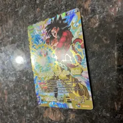Long Odds SS4 Son Goku Leader SD5-01 Leader Foil Dragon Ball Super Card Game LP - Image 2