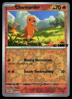 Charmander 004/165 Pokemon 151 EB Games Stamped Promo Pokemon Card Sealed - Image 1