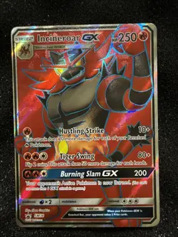 Incineroar GX - SM38 - S&M Full Art Holo Ultra Rare Promo Pokemon Card - LP - Image 1