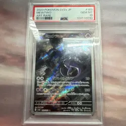 Pokemon TCG SV2a Card 151 Mewtwo Art Rare Holo 183/165 Japanese PSA 10 - Image 1