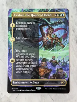 Awaken the Honored Dead (Borderless) MTG TDM EDH Commander Saga Sultai Rare | NM - Image 1