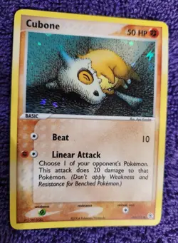 Cubone 60/112 FireRed & LeafGreen Reverse Holo Pokemon *NICE* - Image 1