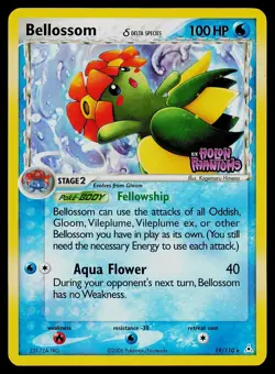 Pokemon Card Bellossom 19/110 Holon Phantoms Reverse Holo STAMPED - Image 1