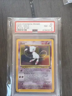 2000 Pokemon Promo Mew Holo #9 Psa 8 - Image 1