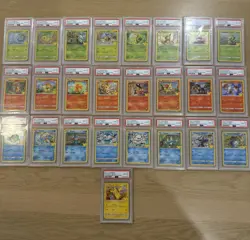 Pokemon 25th Anniversary McDonalds complete set PSA 10 Holos - Image 1