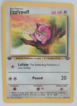 Pokemon TCG - Jigglypuff - Jungle 1st Edition -Q798 - Image 1