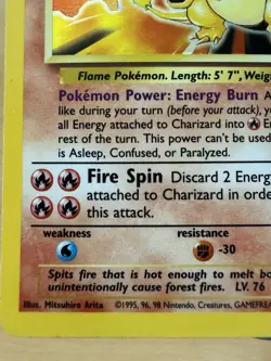 Pokemon TCG Charizard Base Set 4/102 Holo Rare Vintage 1999 Unlimited WOTC LP/MP - Image 5