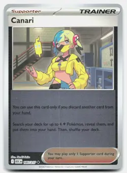 Canari Reverse Holo 185/217 Uncommon Ascended Heroes Pokemon Near Mint - Image 1