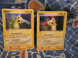 Plusle And Minun 6/12 + - Holo Pair Pokemon TCG - Image 1