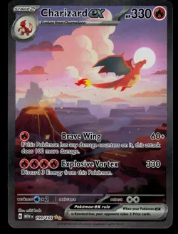Charizard ex 199/165 151 Special Illustration Rare Pokemon - Image 1