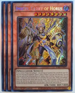 Yugioh x3 Imsety, Glory of Horus RA05-EN027 Ultra Rare 1st Edition - Image 1
