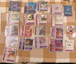 One Piece Purple Enel Deck EN important playsets, Enel sleeves, alt art leader - Image 1